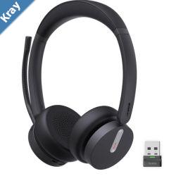 Yealink BH70 Bluetooth Wireless Stereo Headset UC USBC Microsoft Teams  UC Certified 3Mic Noise Cancellation 35 Hours Talk TimeWearing Comfort
