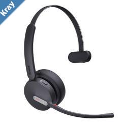 Yealink BH70 Bluetooth Wireless Mono Headset Teams USBC Microsoft Teams  UC Certified 3Mic Noise Cancellation 35 Hours Talk Time