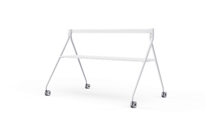 Yealink Floorstand for MeetingBoard 86 with TrayPerfect fit for Yealink MeetingBoard 86Wheeled for easy transport Stable White EOS