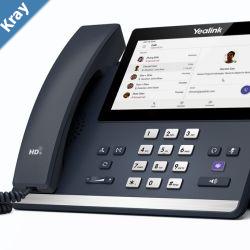 Yealink MP56 E2 Teams IP Phone Android 13 Midlevel Teams and Skype Compatible 7inch touchscreen HD Audio Teams button Supports Office 365