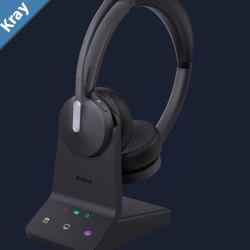Yealink WH64 Hybrid Dual UC DECT Wireless Headset DECT  Bluetooth Hybrid Wireless Technology 3Mic Noise Cancellation UC Certified Charging Stand