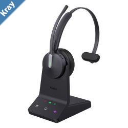 Yealink WH64 Mono Teams DECT Wireless Headset DECT  Bluetooth Hybrid Wireless Technology 3Mic Noise Cancellation Charging Stands  Teams