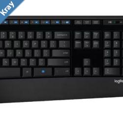 Logitech MK345 Wireless Keyboard  Mouse Combo Full Size 12 Media Key Long Battery Life Comfortable NEW