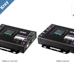 Aten True 4K HDMI H.265 over IP Transceiver with PoE True 4K video audio USB and RS232 over Ethernet Supports AV matrix switching and video wall Aten True 4K HDMI H.265 over IP Transceiver with PoE True 4K video audio USB and RS232 over Ethernet Supports AV matrix switching and video wall