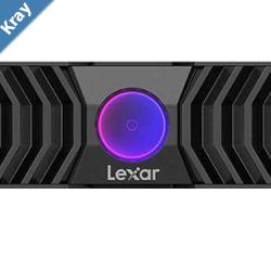 Lexar LNM1090001TRNANG Internal SSD 1TB PCIe G5x4 M.2 2280 up to 11500MBs read 9000MBs write with RGB FAN Heatsink