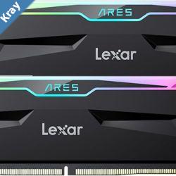 Lexar LD5U16G68C34BRRGD ARES 2nd Gen UDIMM DDR5 6800 32GB Kit 16GB2 CL34 RGB Black dual pack