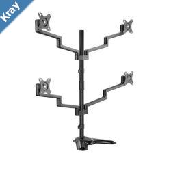 Brateck LDT72T048 PREMIUM ALUMINUM ARTICULATING MONITOR STAND from 1732 weight capacity 6kg 180 Rotation