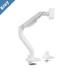 Brateck LDT81C012W NOTEWORTHY HEAVYDUTY GAS SPRING MONITOR ARM For most 1749 Monitors Fine Texture White new