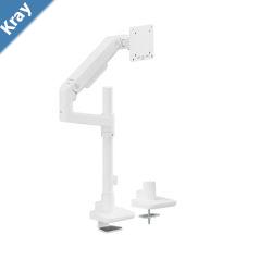 Brateck LDT81C012PW NOTEWORTHY POLEMOUNTED HEAVYDUTY GAS SPRING MONITOR ARM For most 1749 Monitors Fine Texture White new