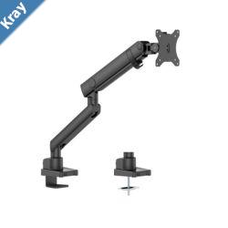 Brateck LDT84C012B SINGLE SCREEN SLIM HEAVYDUTY MECHANICAL SPRING MONITOR ARM BLACK new