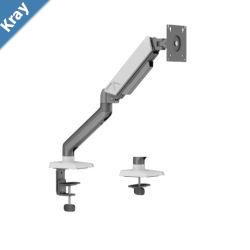 Brateck LDT88C012 SINGLE SCREEN RUGGED MECHANICAL SPRING MONITOR ARM For most 1732 Monitors Space Grey  White New
