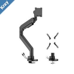 Brateck LDT92C012UCB FUTUREPROOF HEAVYDUTY GAS SPRING MONITOR ARM WITH USB PORTS LS