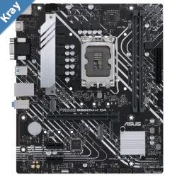 ASUS B760M PRIME B760MK D4CSM Intel LGA1700 mATX Motherboard 64GB 2xDDR41 x PCIe 4.0 x16 slots2 x M.2 4 xSATA 1xVGA t 1xHDMI