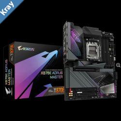 Gigabyte X870E AORUS MASTER AMD AM5 ATX Motherboard 4x DDR5256GB3x PCIe x16 4x M.2 4x SATA 6 8x USB 3.2 2x USB2.0 2x USBC