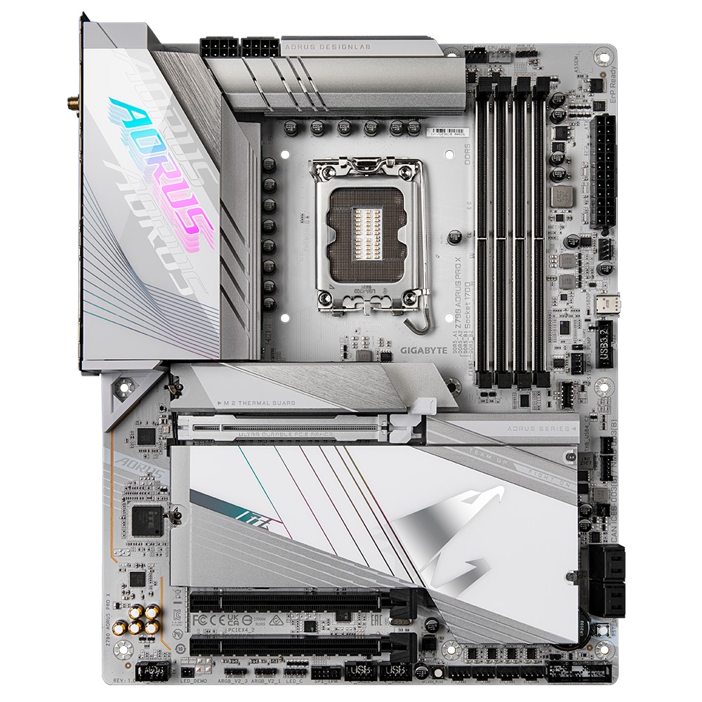 Gigabyte Z790 AORUS PRO X 1.2 Intel LGA 1700 ATX Motherboard 4x DDR5 192GB 1x PCIE x16 5x M.2 4x SATA 4x USB 3.2 2x USBC