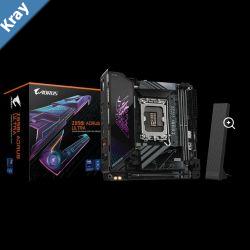 Gigabyte Z890I AORUS ULTRA Intel LGA 1851 mITX Motherboard 2x DDR5 128GB 1x PCIE x16 2x M.2 2x SATA  5x USB 3.2 1x USBC