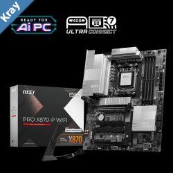 MSI PRO X870P WIFI AMD AM5 ATX Motherboard 4x DDR5256GB 4x PCIe x16 3M.2 4x USB 3.24x USB 2.0 2x USBC