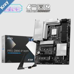 MSI PRO Z890P WIFI INTEL Z890  Motherboard 4x DDR5 256GB 3x PCIE x 16 1x PCIE x 1 4x M.2 4x SATA 6G 3x USB 3 1x USBC 4x USB 2