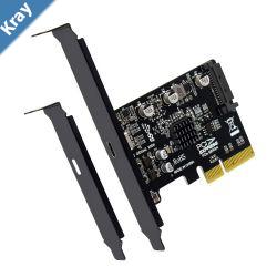 Simplecom EC318v2 PCIe x4 to USB 3.2 Gen2x2 20Gbps USBC Expansion Card