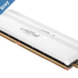 Crucial Pro 32GB 2x16GB DDR5 UDIMM 6400MHz CL38 White Heat Spreader Support Intel XMP AMD Ryzen for Desktop PC Gaming Memory