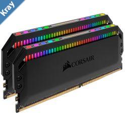 Corsair Dominator Platinum RGB 32GB 2x16GB DDR4 3200MHz C16 XMP 2.0 Black Desktop PC Gaming Memory