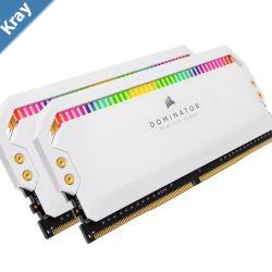 Corsair Dominator Platinum RGB 16GB 2x8GB DDR4 3600MHz C18 1.35V UDIMM XMP 2.0 White Heatspreaders Desktop PC Gaming Memory LS CMT16GX4M2C3600C18