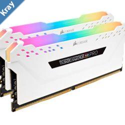 LS Corsair Vengeance RGB PRO 16GB 2x8GB DDR4 3000MHz C15 Desktop Gaming Memory White