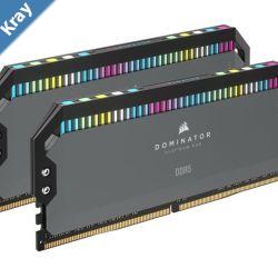 CORSAIR DOMINATOR RGB DDR5 32GB 2 x 16GB DDR5 5200 CL40404077 1.25V Intel XMP  AMD EXPO  GREY