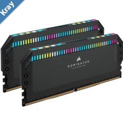 Corsair Dominator Platinum RGB 64GB 4x16GB DDR5 UDIMM 6600Mhz C32 1.1V Black Desktop PC Gaming Memory