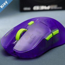 Edifier G3M Pro TriMode Wireless Gaming Mouse Transparent Purple 26000 DPI 70 hours battery lifespan ThreeWay Wireless Connectivity