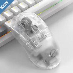 Edifier G3M Pro TriMode Wireless Gaming Mouse Transparent WHITE 26000 DPI 70 hours battery lifespan ThreeWay Wireless Connectivity