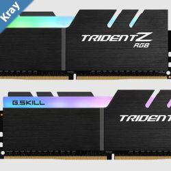 G.SKILL F43200C16D64GTZR 64GB 2 x 32GB DDR4 3200 MTs Timings 16181838 Voltage 1.35 V XMP 2.0 TZ RGB