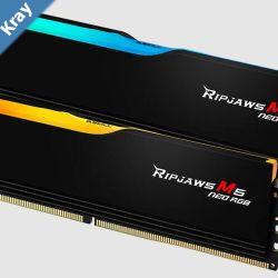 G.SKILL F56000J3636F32GX2RM5NRK 64GB 2 x 32GB DDR5 6000 MTs Timings 36363696 Voltage 1.35 V EXPOXMP 3.0 Ripjaws M5 Neo