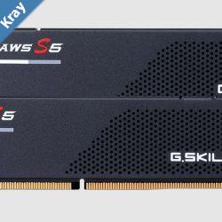 G.SKILL F56400J3648F16GX2RS5K 32GB 2 x 16GB DDR5 6400 MTs Timings 364848102 Voltage 1.35V Ripjaws S5