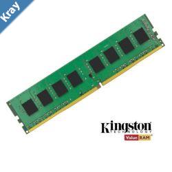 LS Kingston 4GB 1x4GB DDR4 UDIMM 2400MHz CL17 1.2V Unbuffered ValueRAM Single Stick Desktop Memory