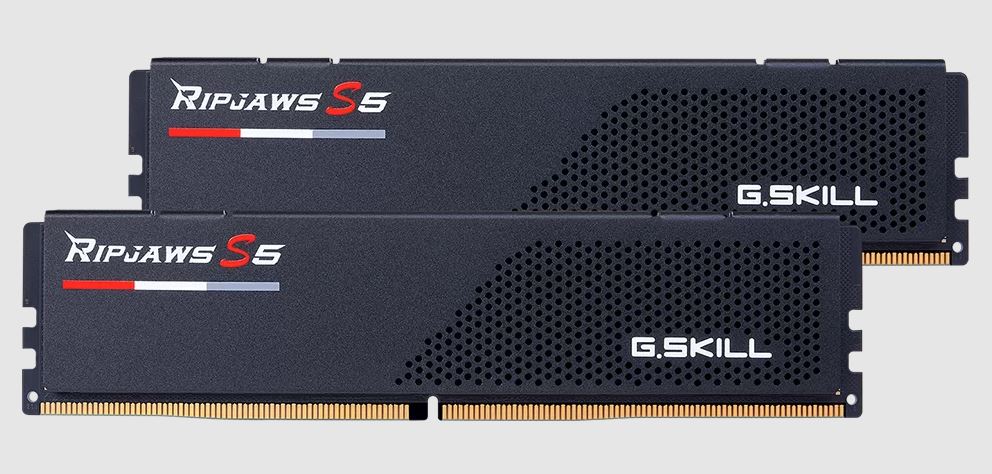 G.SKILL F56000J3648D16GX2RS5K 32GB 2 x 16GB DDR5 6000 MTs Timings 36484896 Voltage 1.25V Ripjaws S5