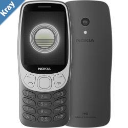 Nokia 3210 4G  Grunge Black 1GF025CPA2L06 AU STOCK 2.4 2.8 64128MB 2MP Dual SIM 1450mAh Removable 2 Years Warranty