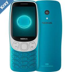 Nokia 3210 4G  Scuba Blue 1GF025CPJ2L04 AU STOCK 2.4 2.8 64128MB 2MP Dual SIM 1450mAh Removable 2 Years Warranty