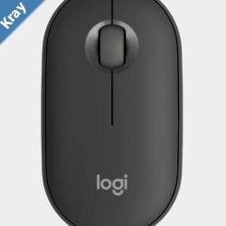 Logitech Pebble M350S Wireless Optical Mouse Graphite 1000 dpi  Bluetooth Low Energy