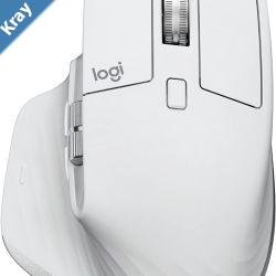 Logitech MX MASTER 3S FOR MAC Wireless Ergonomic Mouse 8000DPI 70Days Battery Logi Bolt 2.4Ghz Receiver USBC Charging WHITE