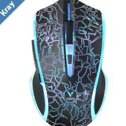 RAPOO V20S LED Optical Gaming Mouse Black  Up to 3000dpi 16m Colour 5 Programmable Buttons