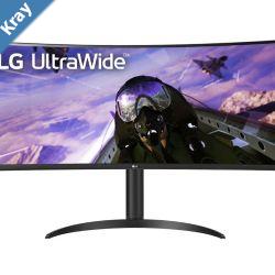 LG 34Ultra Wide Curved 219  3440 x 1440  HDR 10 1ms 160hz Speaker x 2 Freesync Office Media Gaming Monitor