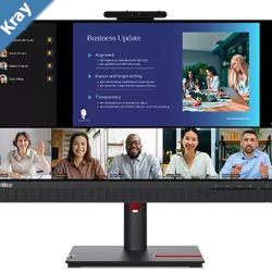 LENOVO ThinkVision T24V30 23.824 75Hz FHD IPS Monitor 1920x1080 169 4ms Height Adjustable Tilt Pivot Swivel HDMI DP VGA Speakers VESA 3yr wty