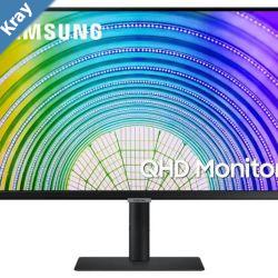 Samsung S6U 27 2K QHD 75Hz FreeSync HDR10 IPS Monitor USBC LAN 2560x1440 5ms Height Adjust Tilt Swivel Pivot DisplayPort HDMI 3xUSBA VESA PiP PbP