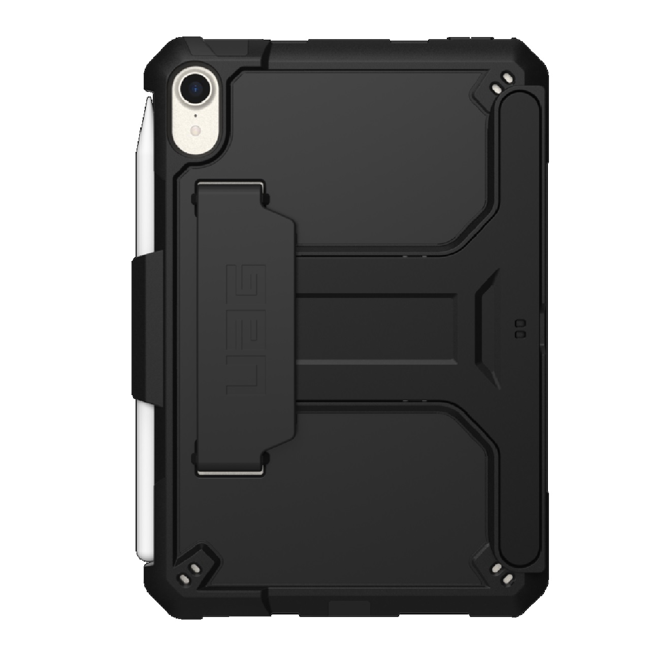 UAG Scout Apple iPad Mini 8.3 6th Gen with Kickstand  Handstrap Case  ProPack  Black 124014B14040