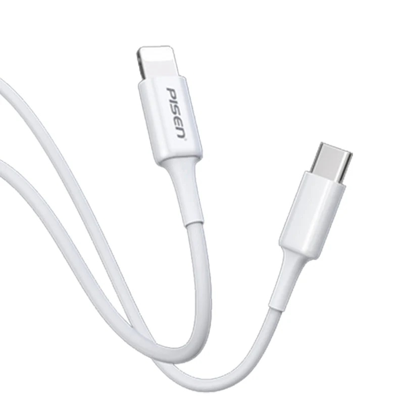 Pisen Mr White USBC to Lightning PD Fast Charge Cable 2M White  Support Data Sync Durable Samsung GalaxyApple iPhoneiPadMacBookGoogleOPPO