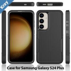 Phonix Armor Light Samsung Galaxy S24 5G 6.7 Case  Black 6976552041256Two Tough LayersPort CoversNo Slip Grippy EdgesDurableRugged