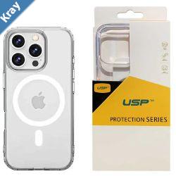 USP Apple iPhone 16 Pro Max 6.9 Clear Rock Shockproof Case with MagSafe  UltraThinLightweightNonSlipMultiLayer Strong And Durable Materials