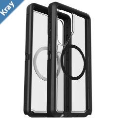 OtterBox Defender XT Clear Magnets Samsung Galaxy S25 5G 6.2 Case Dark Side ClearBlack  7797580 DROP 7X Military Standard 7 Years Warranty