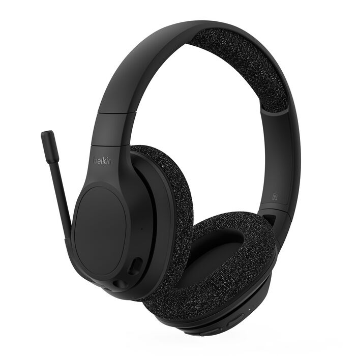 Belkin Sound Form Adapt Wireless OverTheEar Headphones  Black AUD005btBLK Up To 65 Hours Of Playtime 2 Years Warranty